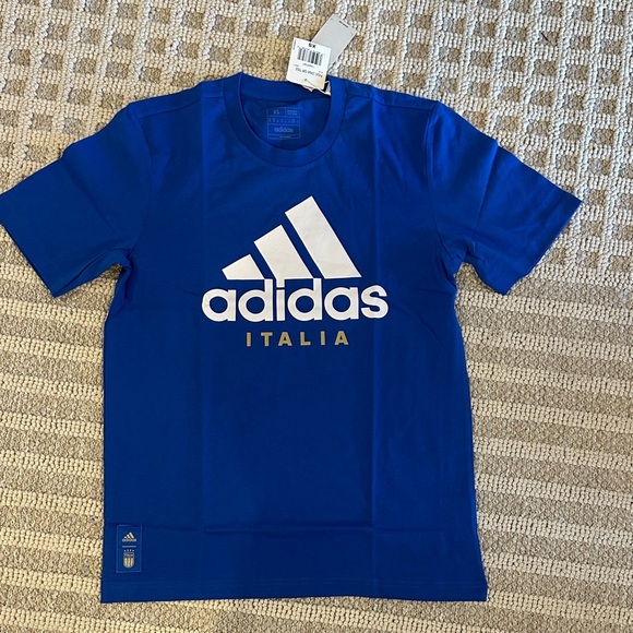 adidas Tops - Adidas Royal Blue Italia Tee